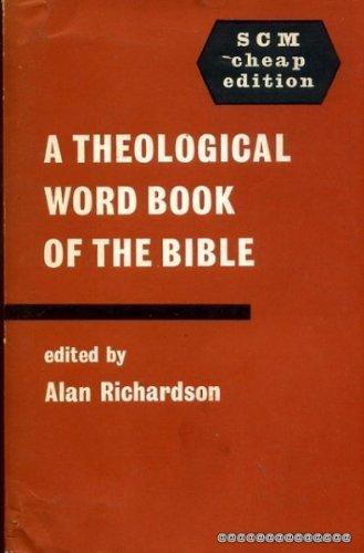 Book A Theological Word Book of the Bible free