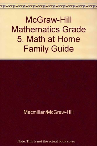 Book Mcgraw-hill Mathematics Grade 5, Math At Home Family Guide free