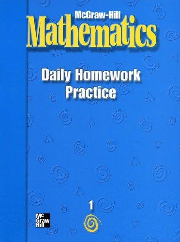 Book McGraw-Hill Mathematics: Daily Homework Practice (Grade 1) free