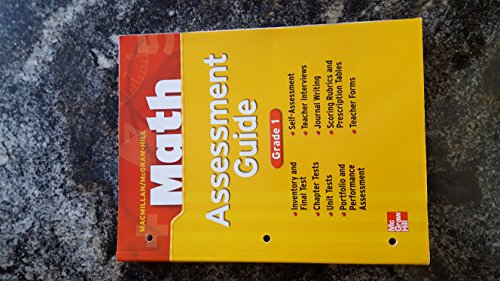 Book Macmillan/mcgraw-hill Math Assessment Guide Grade 1 free