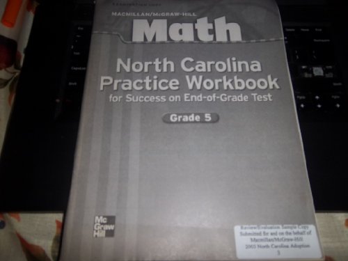 Book MacMillan/McGraw-Hill Math, End-of-Grade Test Prep Practice Workbook (Math, Grade 5) free