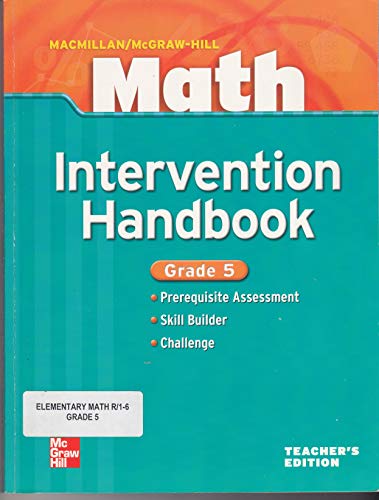 Book Math Intervention Handbook Grade 5 Teacher's Edition free