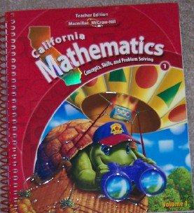 Book California Mathematics 5: Concepts, Skills, And Problem Solving, Volume 1 - Teacher Edition (1) free