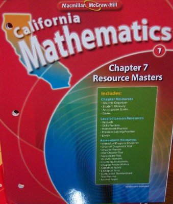 Book Chapter 7 Resource Masters Grade 1 (california Mathematics, Math Connects) free