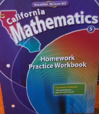 Book California Mathematics Homework Practice Workbook Grade 5 free