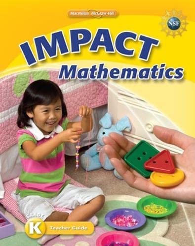 Book Impact Mathematics, Kindergarten Teacher's Guide free