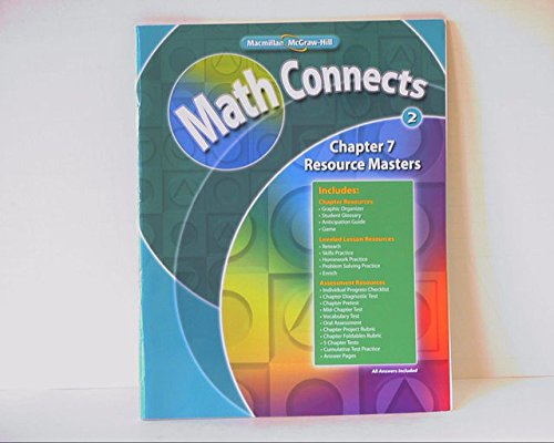 Book Math Connects Level 2: Chapter 7 Resource Masters ISBN 0021072280 9780021072286 2009 by Macmillan/McGraw-Hill free