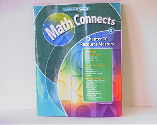 Book Math Connects Level 2: Chapter 10 Resource Masters ISBN 0021072329 9780021072323 2009 by Macmillan/McGraw-Hill free