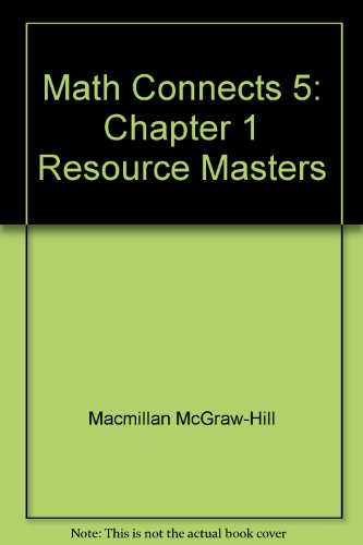 Book Math Connects 5: Chapter 1 Resource Masters free