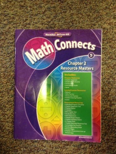 Book Math Connects Course 5 Chapter 2: Resource Masters ISBN 0021072736 9780021072736 2008 free
