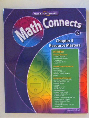 Book Math Connects Grade 5 Chapter 5 Resource Masters Isbn 9780021072767 0071072760 free