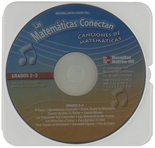 Book Math Connects, Grades 2-3, Spanish Math Songs Cd (spanish Edition) free