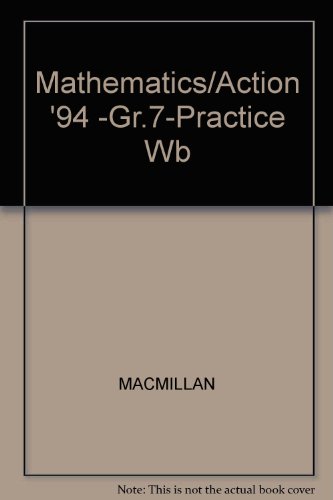 Book Mathematics/action '94 -gr.7-practice Wb free