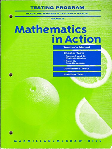 Book Testing Program: Blackline Masters & Teacher's Manual Grade 2 (mathmatics In Action) free