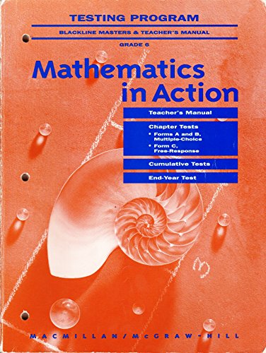 Book Testing Program Blackline Masters & Teacher's Manual Grade 6 (mathematics In Action) free
