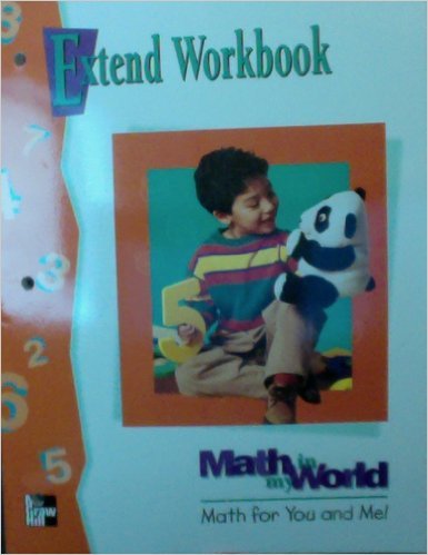 Book Extend Workbook Math In My World Math For You And Me! free