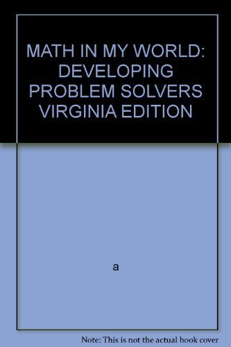 Book Math In My World: Developing Problem Solvers Virginia Edition free