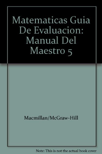 Book Matematicas Guia De Evaluacion: Manual Del Maestro 5 free