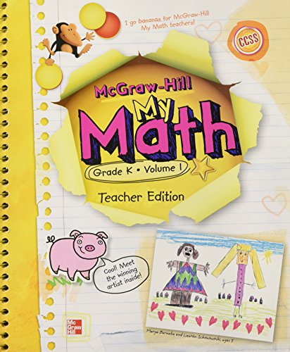 Book My Math, Grade K Vol. 1, Teacher's Edition, CCSS Common Core State Standards free