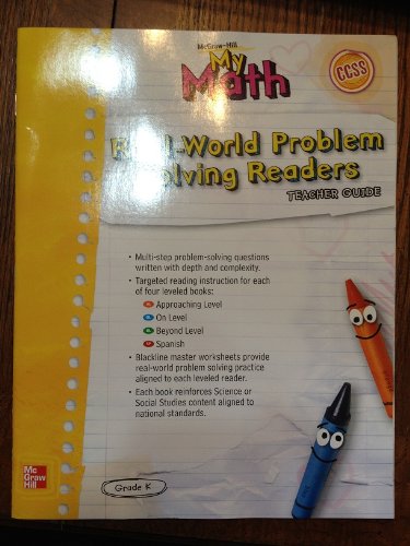 Book Real-World Problem Solving Readers Teachers Guide (My Math, Grade K) free