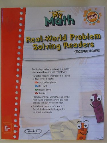 Book My Math: Real-World Problem Solving Readers Teacher Guide Grade 1 Isbn 0021171548 9780021171545 free