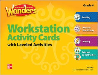 Book Reading Wonders, Grade 4, Workstation Activity Cards Package (ELEMENTARY CORE READING) free