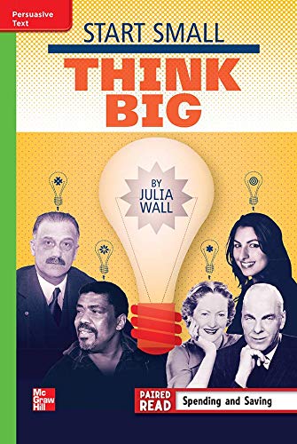 Book Reading Wonders Leveled Reader Start Small, Think Big: Beyond Unit 1 Week 5 Grade 4 (ELEMENTARY CORE READING) free