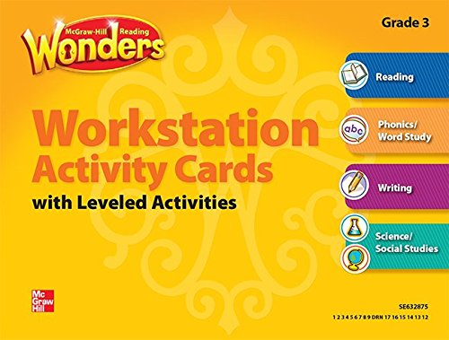 Book Reading Wonders, Grade 3, Workstation Activity Cards Package (ELEMENTARY CORE READING) free