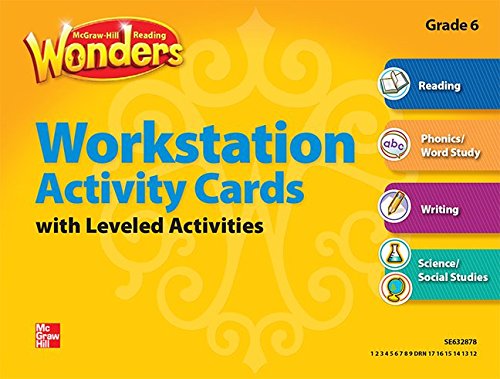 Book Reading Wonders, Grade 6, Workstation Activity Cards Package (ELEMENTARY CORE READING) free