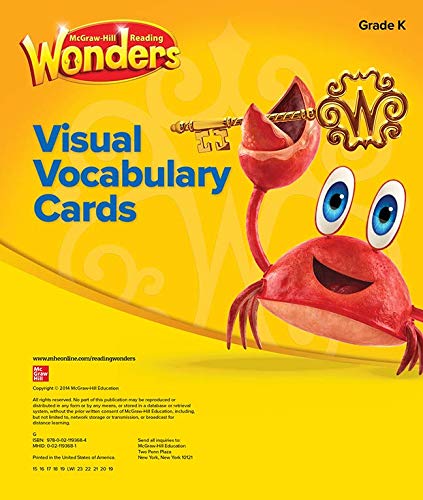 Book Reading Wonders Visual Vocabulary Cards Grade K (ELEMENTARY CORE READING) free