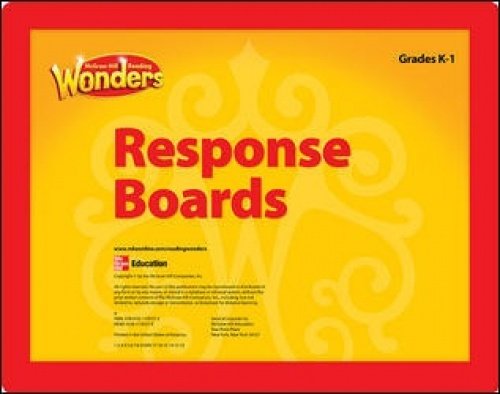 Book Reading Wonders Reading Response Boards Grade K/1 (ELEMENTARY CORE READING) free