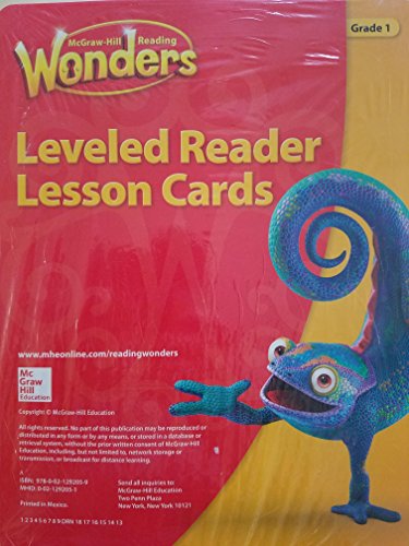 Book Reading Wonders Leveled Reader Lesson Cards Grade 1 (ELEMENTARY CORE READING) free