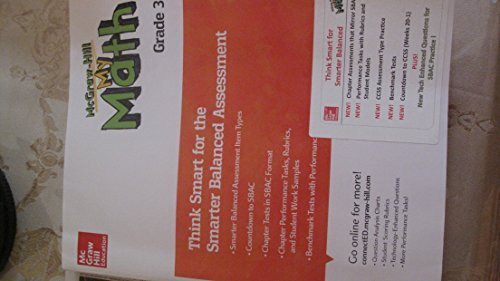 Book McGraw Hill My Math Grade 3 Think Smart for the Smarter Balanced Assessment CCSS Common Core free