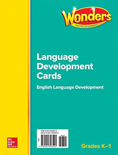 Book Wonders for English Learners GK-1 Language Development Cards (Reading Wonders ELL and ELD) free