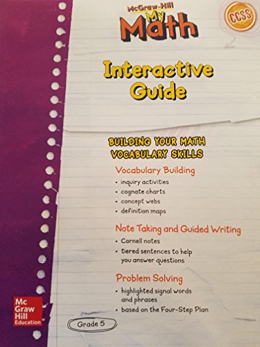 Book MH My Math ELD SE Grade 5 (ELEMENTARY MATH CONNECTS) (Spanish Edition) free