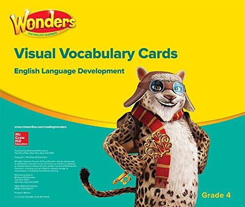 Book Wonders for English Learners G4 Visual Vocabulary Cards (Reading Wonders ELL and ELD) free