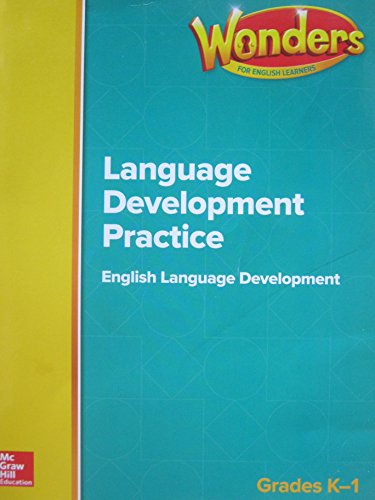 Book Wonders for English Learners Grades K-1 Language Development Practice free