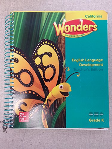 Book California Wonders for English Learners: English Language Development Grade K Teacher's Edition free