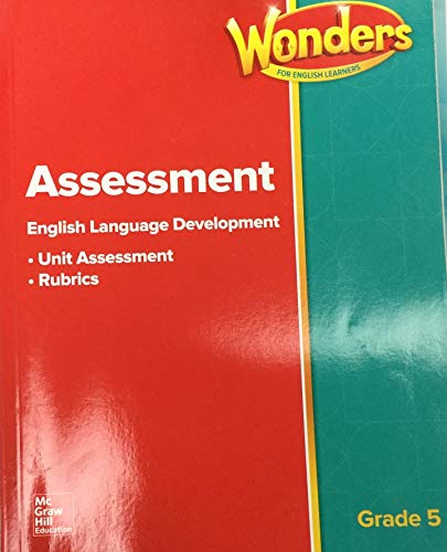 Book Reading Wonders English Language Development ELD Assessment CA Common Core McGraw Hill free