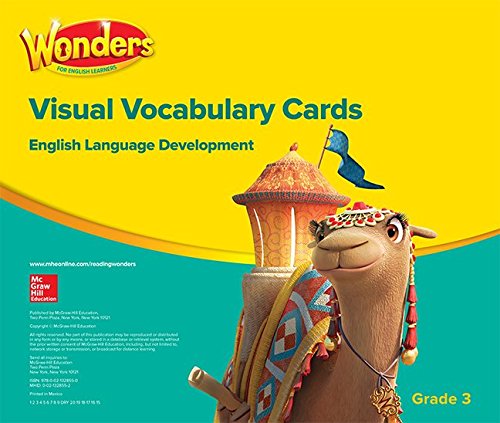 Book Wonders for English Learners G3 Visual Vocabulary Cards (Reading Wonders ELL and ELD) free
