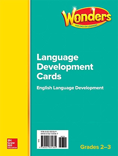 Book Wonders for English Learners G2-3 Language Development Cards (Reading Wonders ELL and ELD) free