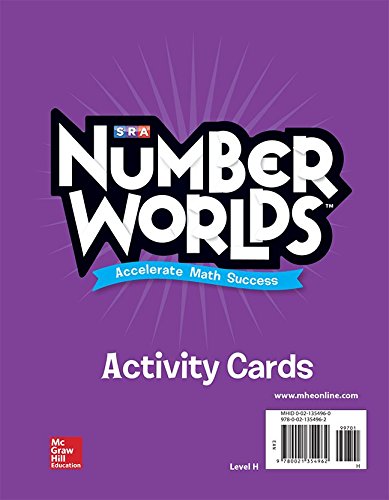 Book Number Worlds, Level H Activity Cards free