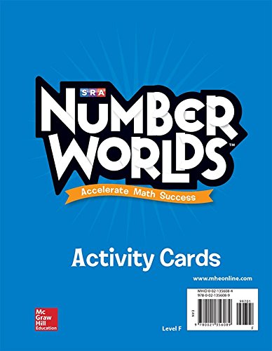 Book Number Worlds, Level F Activity Cards free