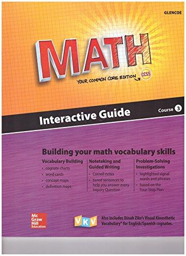 Book Glencoe Math, Course 3, Interactive Guide for English Learners, Student Edition (MATH APPLIC & CONN CRSE) free