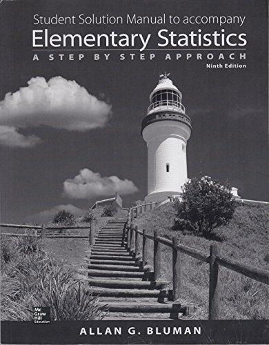Book Student Solution Manual to Accompany Elementary Statistics a Step By Step Approach 9th Edition free