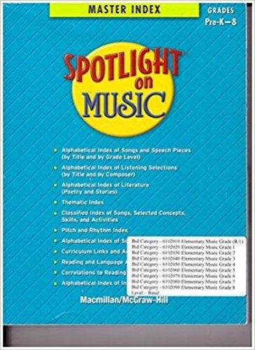 Book Spotlight on Music, Student Song Anthology, Grade 8 free