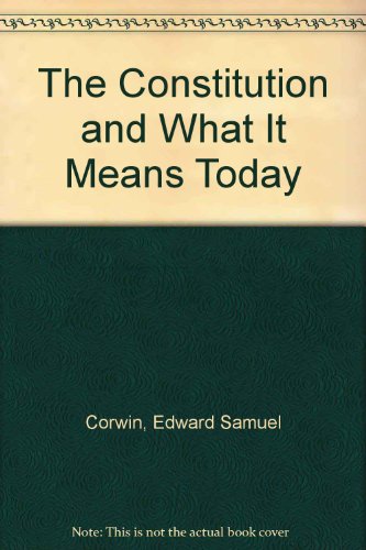 Book The Constitution And What It Means Today free