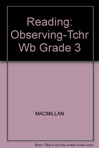 Book Reading: Observing-tchr Wb Grade 3 free