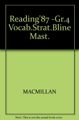 Book Reading'87 -gr.4 Vocab. Strat. Bline Mast. free