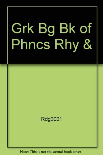 Book Grk Bg Bk of Phncs Rhy & free